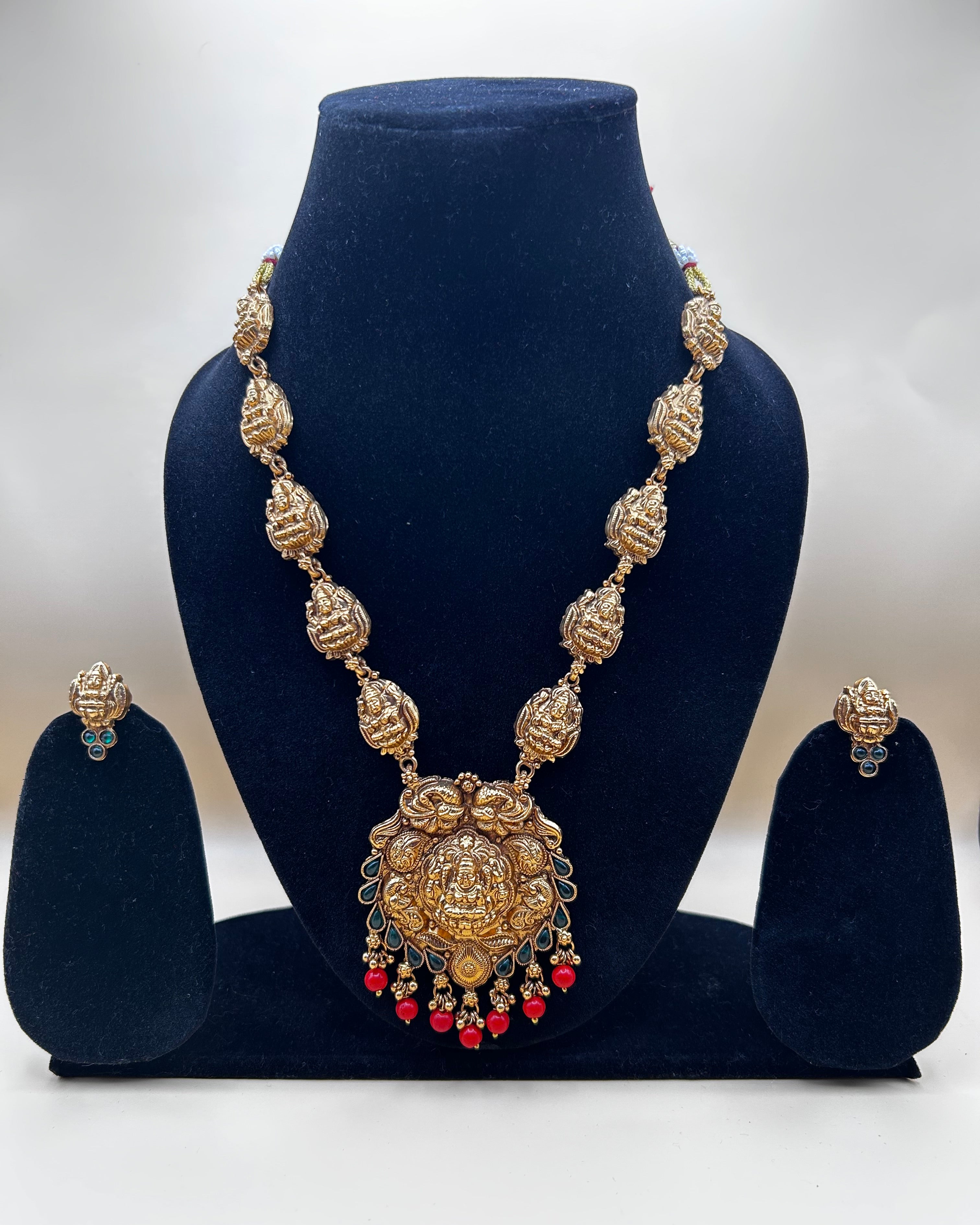 Antique Lakshmi Temple Long Necklace NK-037