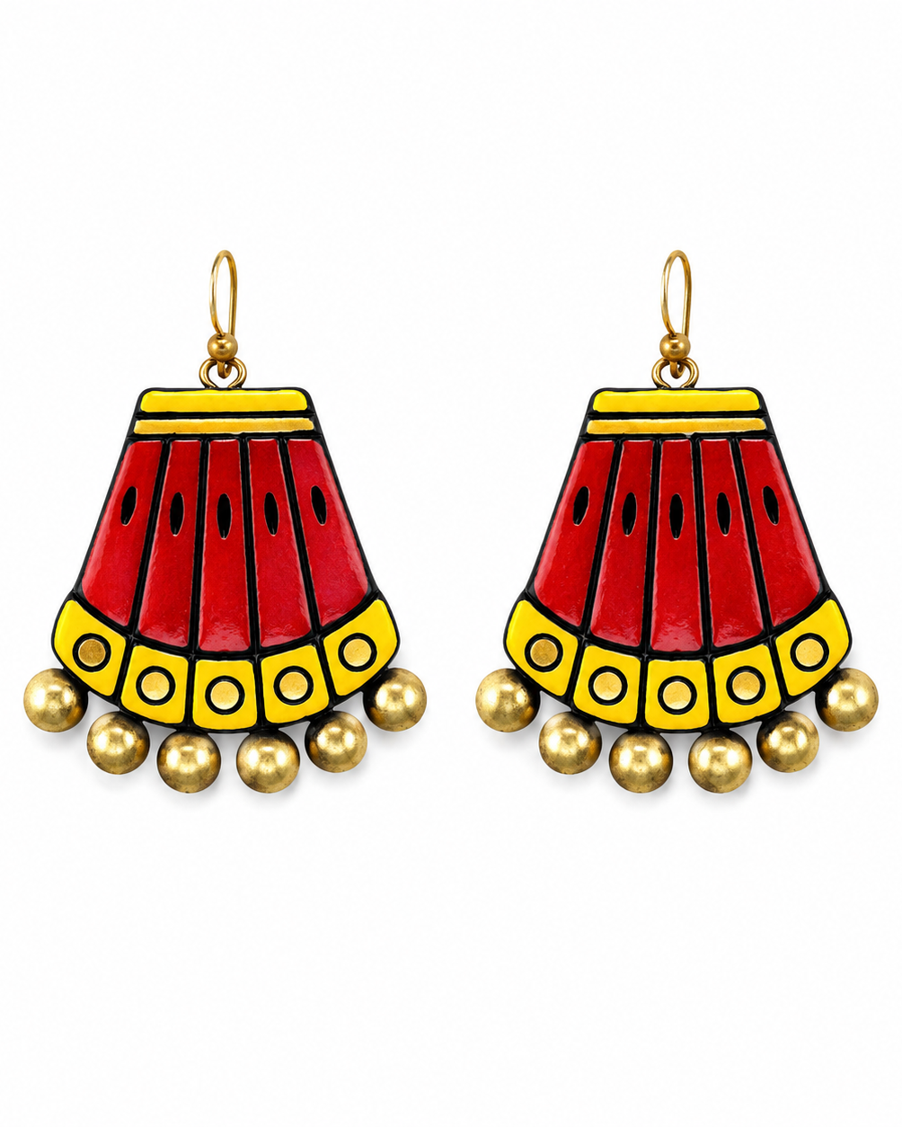 Handcrafted Beaded Dangle Earrings ET-005
