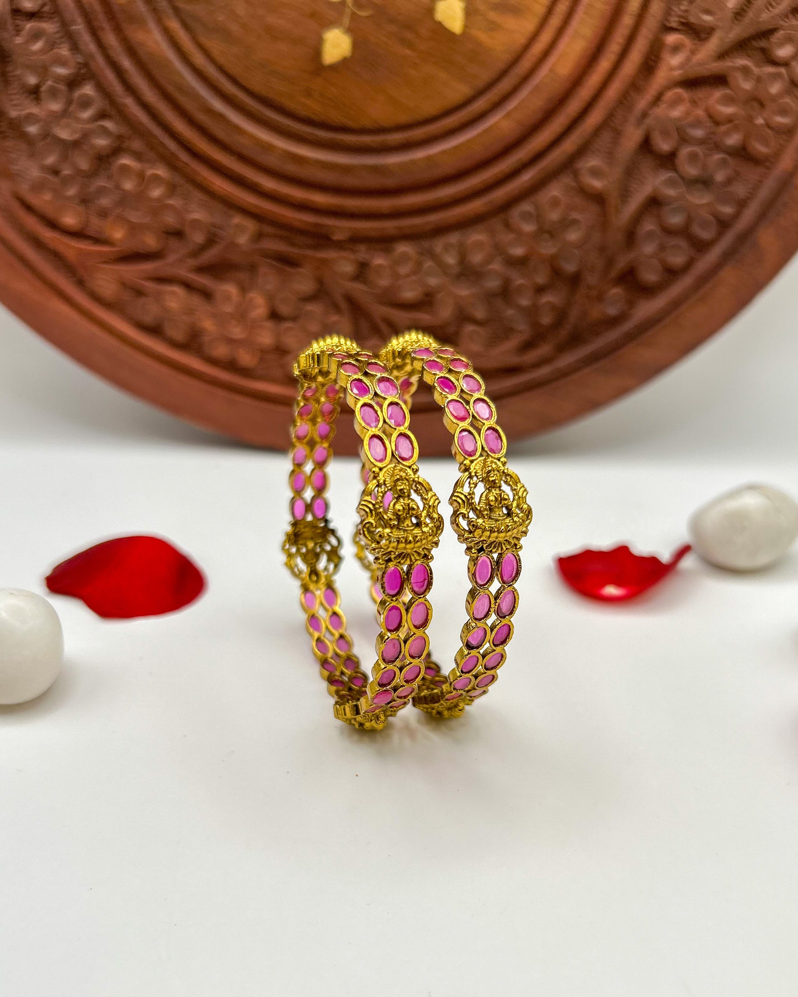 Lakshmi Ruby temple Bangles BG-012