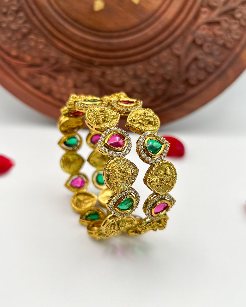 Lakshmi temple stone bangle BG-001