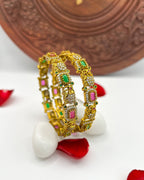 Elephant motif stone bangles BG-009