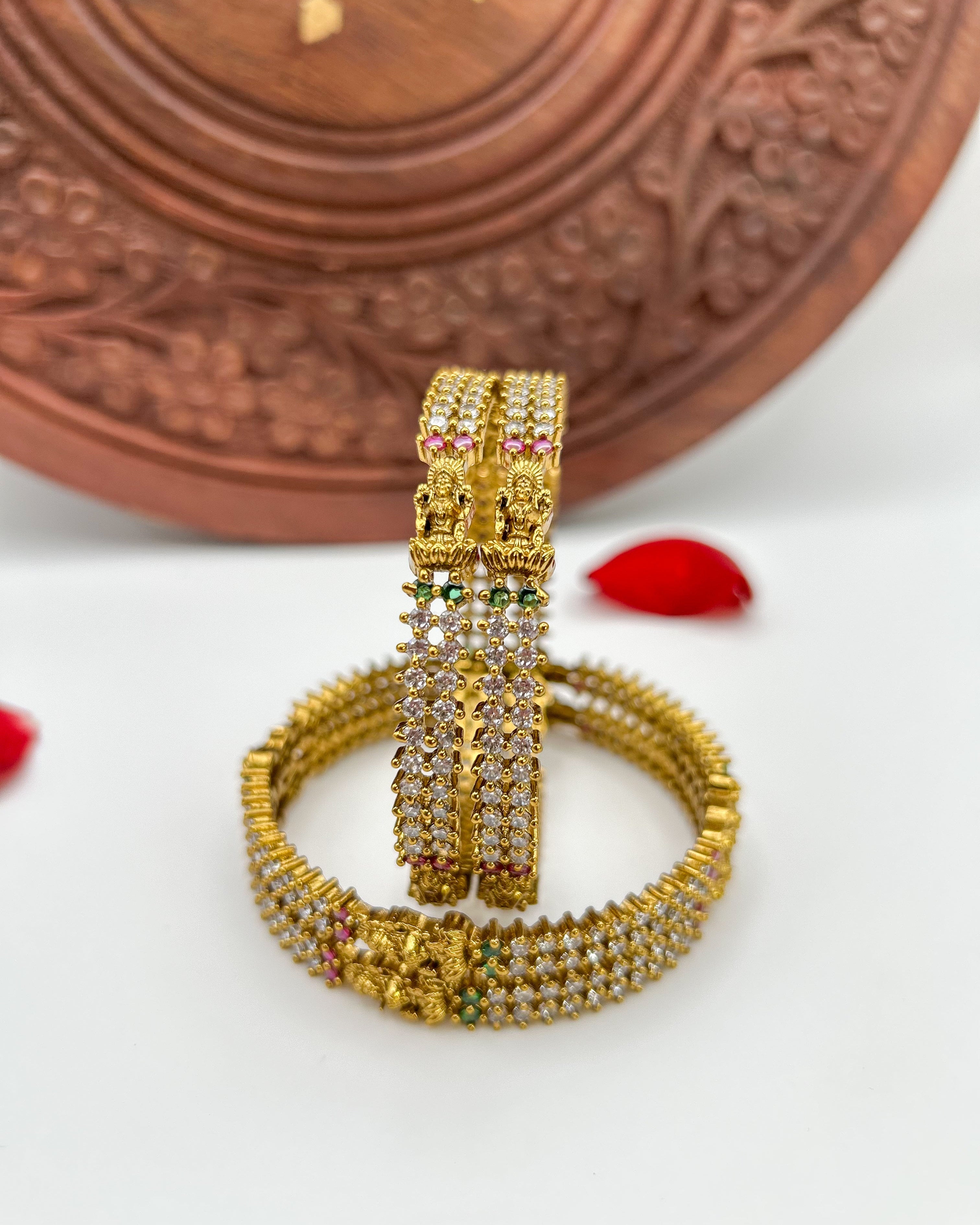 Lakshmi diamond stone Bangles BG-003