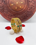 Heritage Lakshmi with stone Bangles BG-011