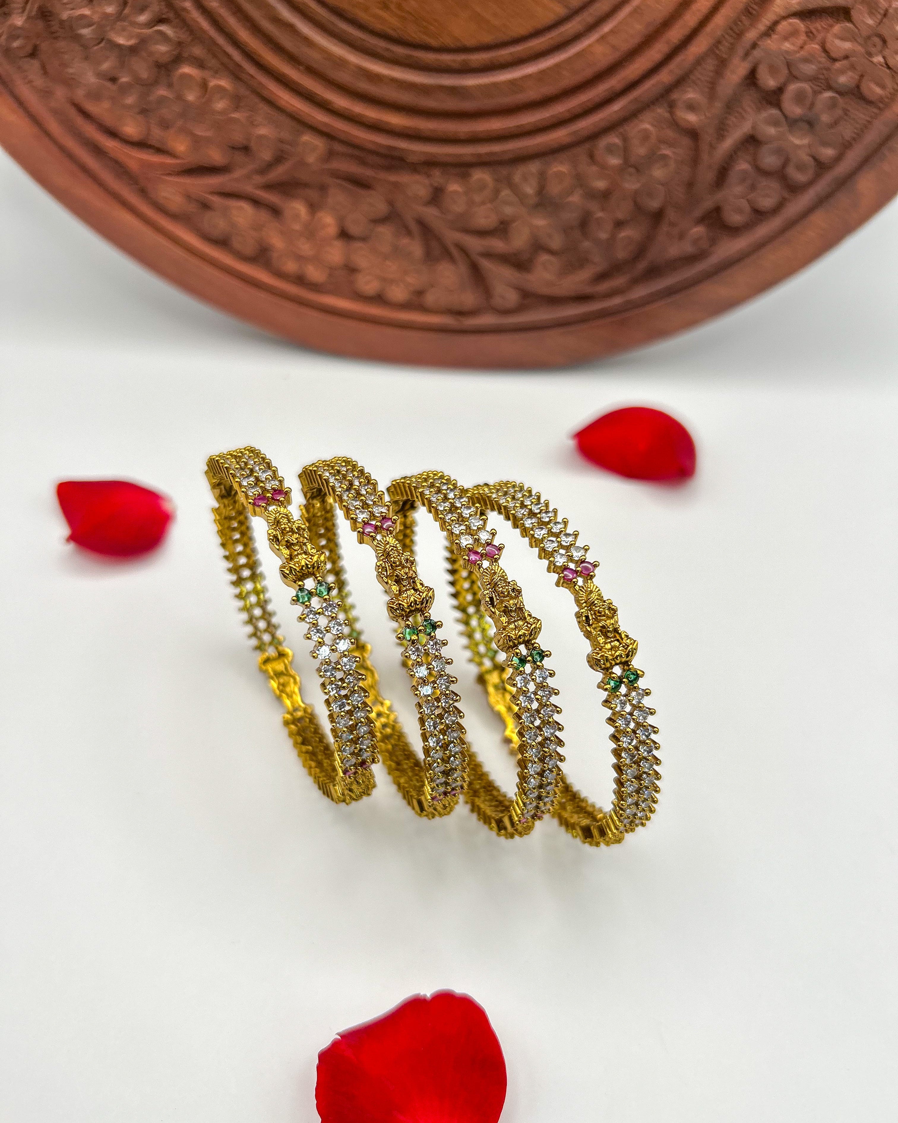 Lakshmi diamond stone Bangles BG-003