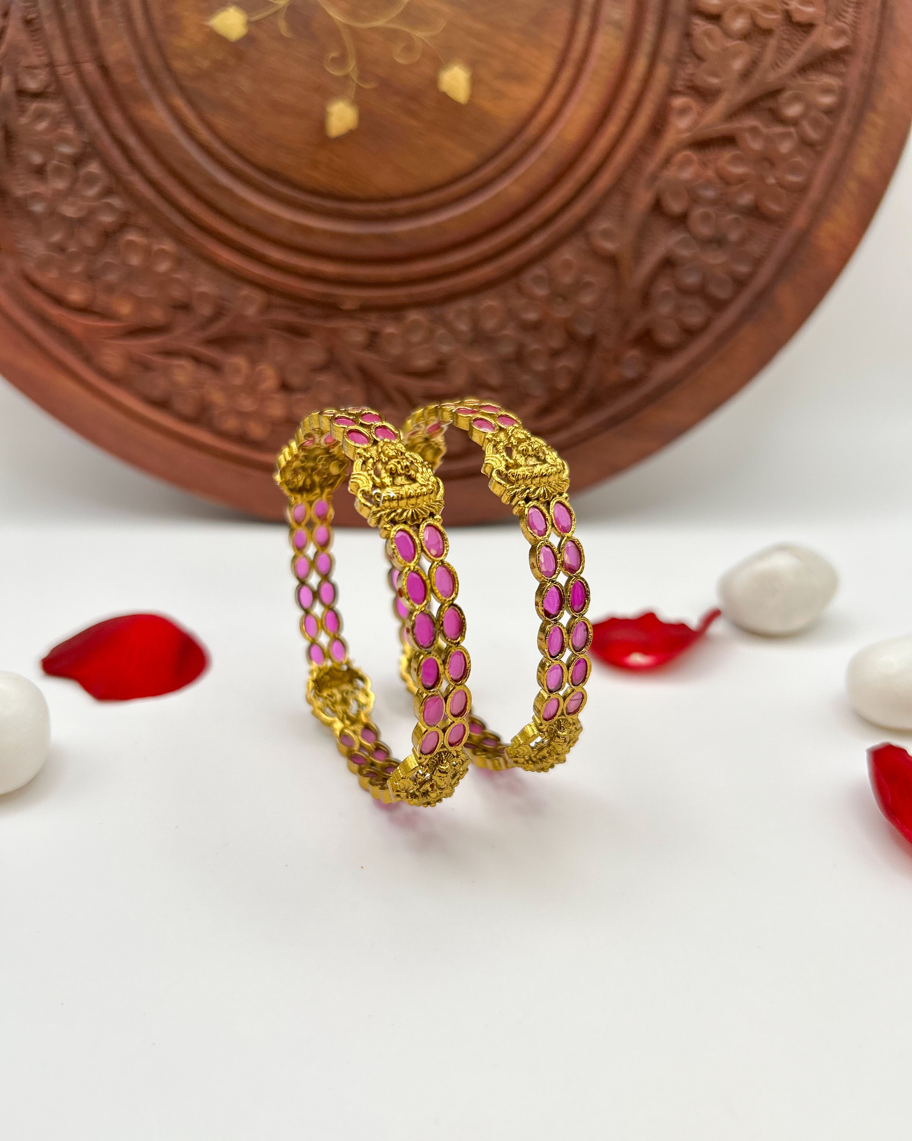Lakshmi Ruby temple Bangles BG-012