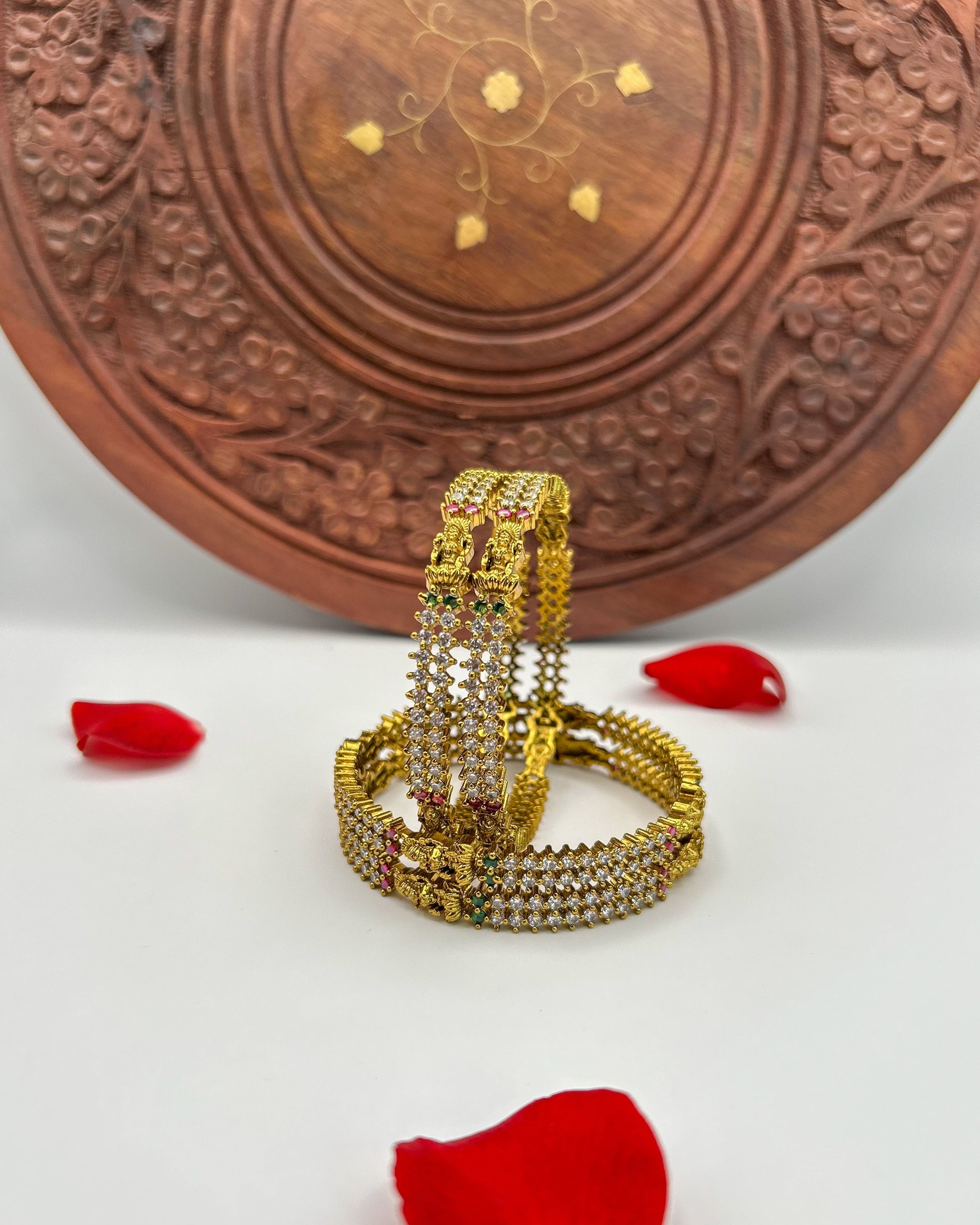 Lakshmi diamond stone Bangles BG-003