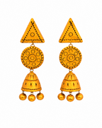 Antique Gold Terracotta Jhumkas ET-002