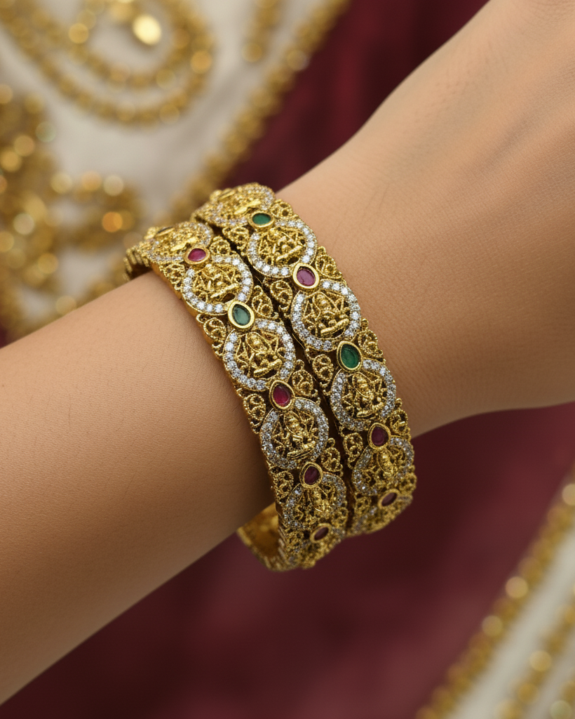 Lakshmi motifs with stones Bangalore BG-008