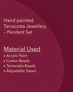 Artisanal hand-painted patterned terracotta set TR-005