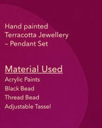 Monochrome geometric terracotta long haaram TR-012