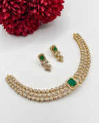 Versatile 3-in-1 America Diamond necklace set NK-044