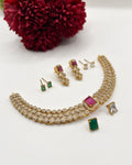 Versatile 3-in-1 America Diamond necklace set NK-044