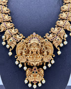 Divine Lakshmi temple jewelry set NK-009
