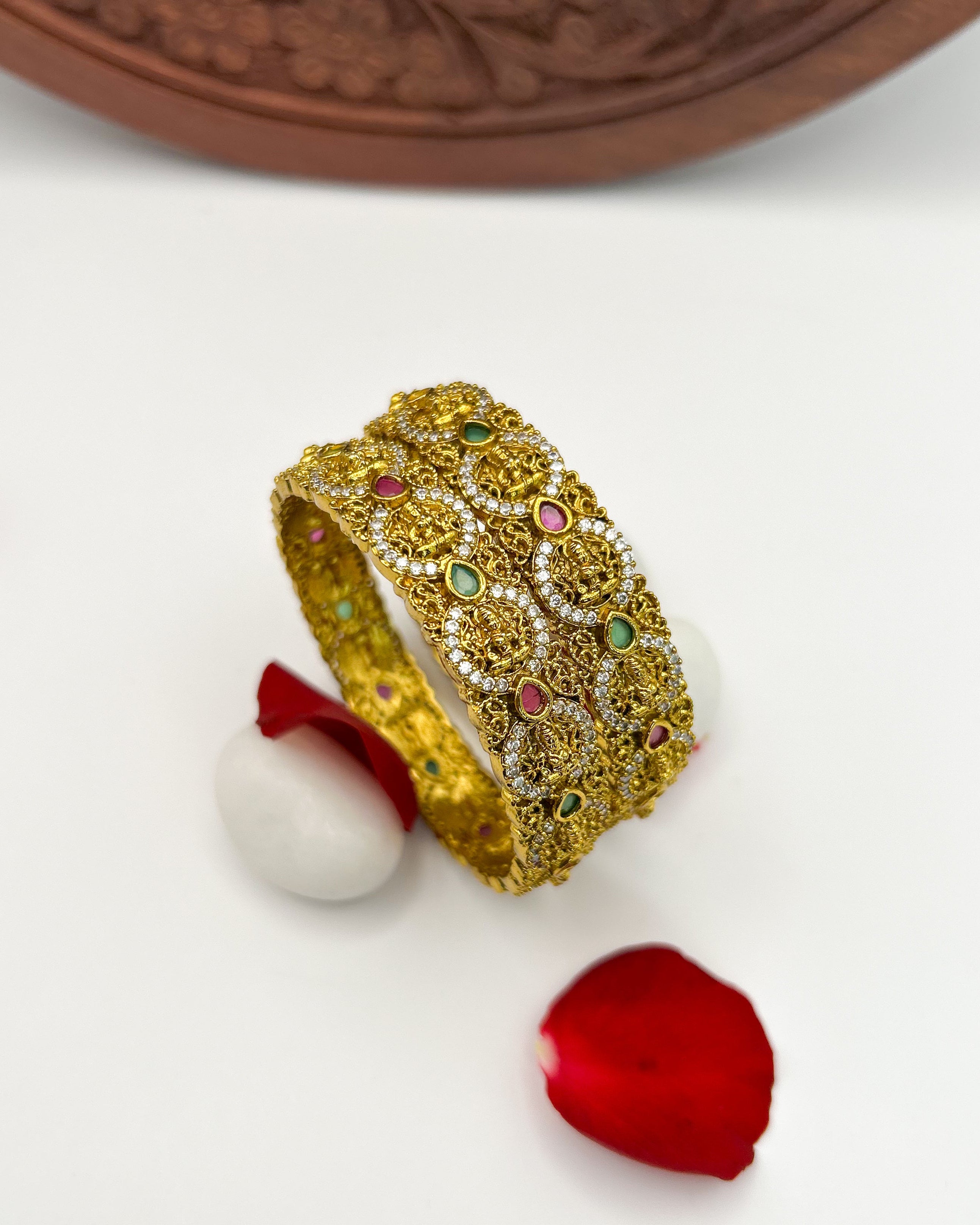 Lakshmi motifs with stones Bangalore BG-008