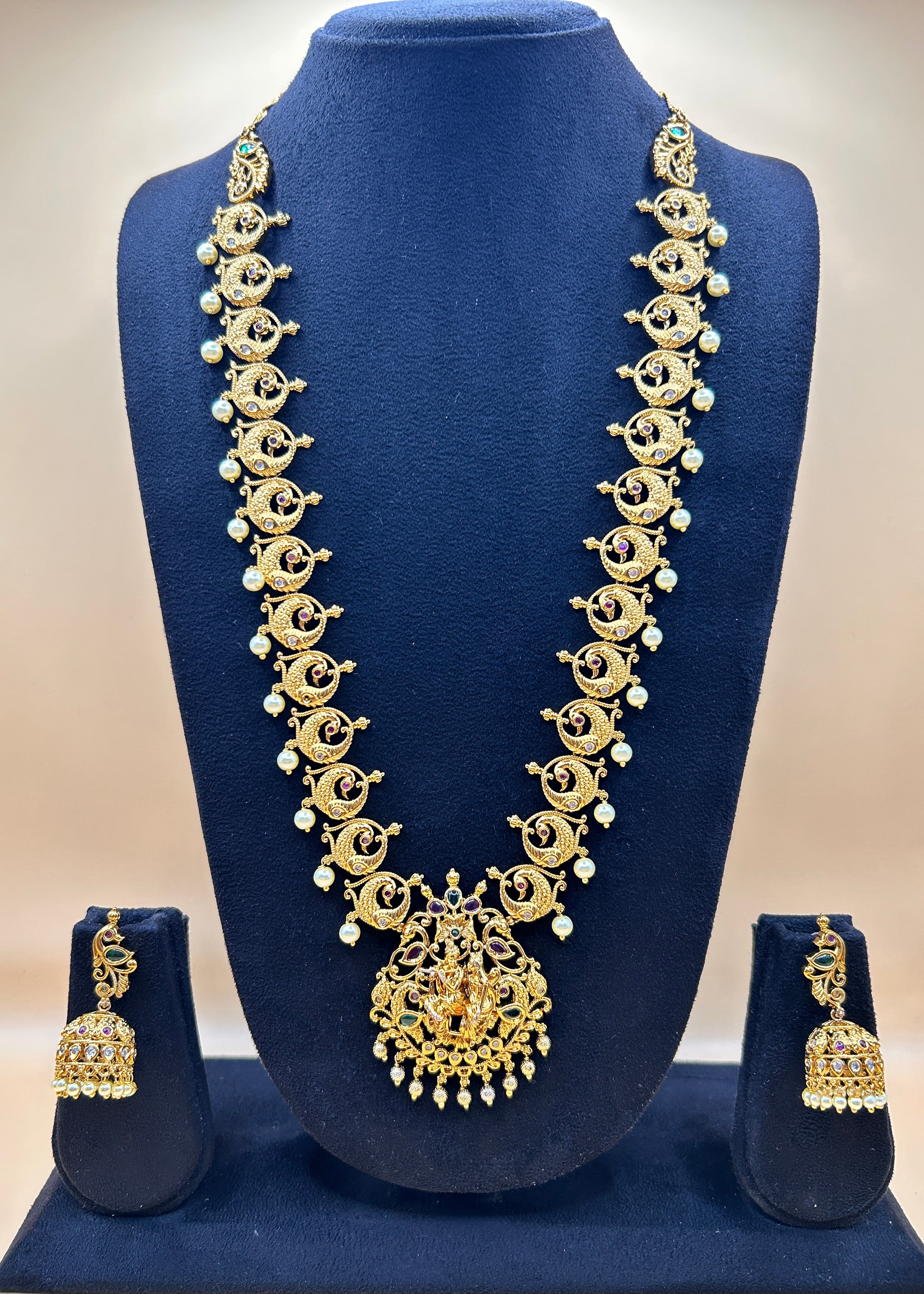 Divine Radha Krishna haaram necklace. NK-008