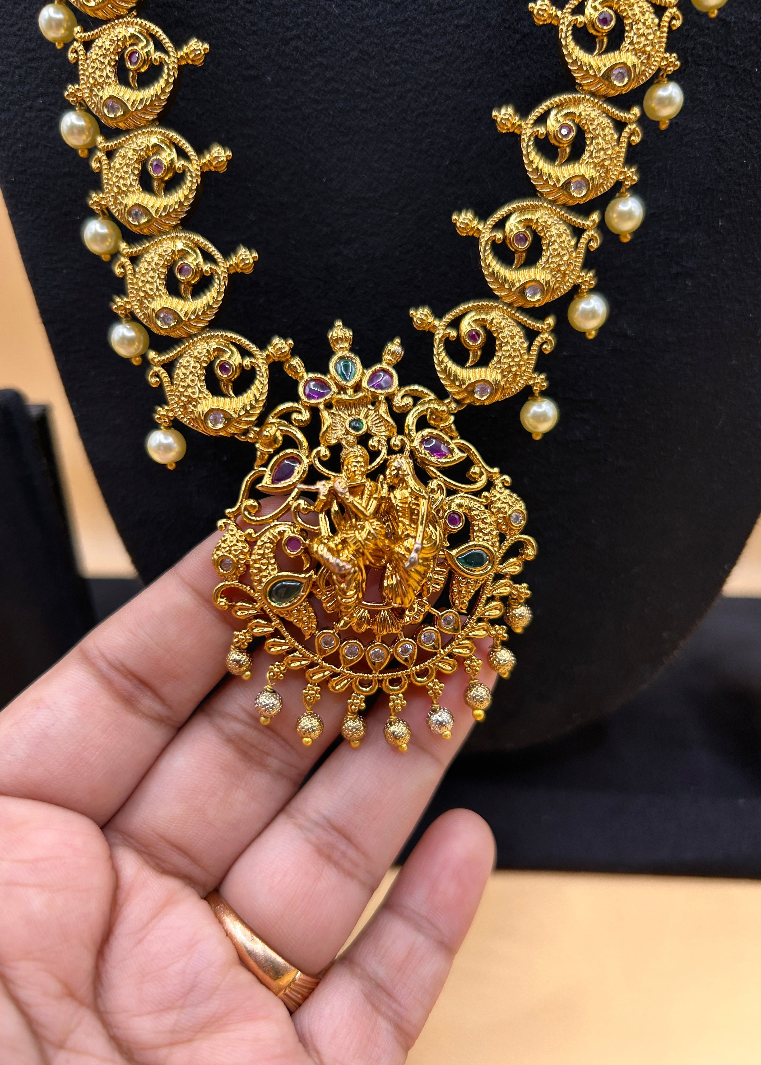 Divine Radha Krishna haaram necklace. NK-008