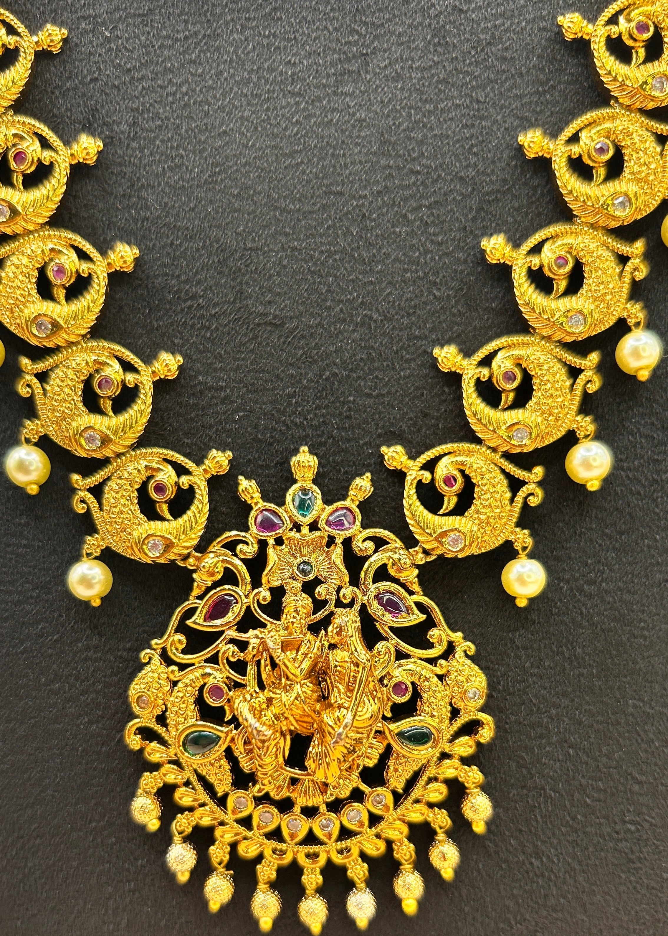 Divine Radha Krishna haaram necklace. NK-008