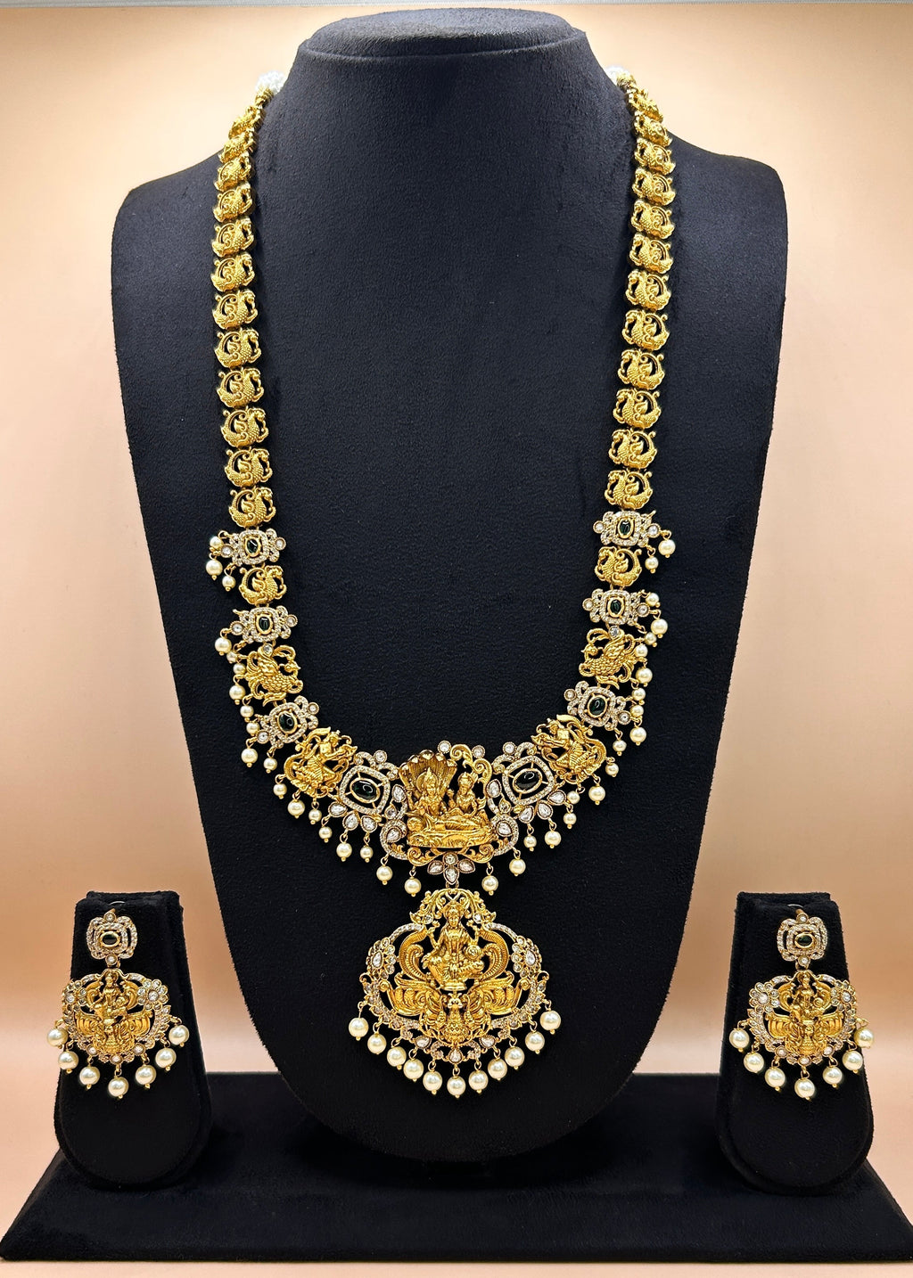 Divine Lakshmi Vishnu Sheshnag bridal Haram NK-007