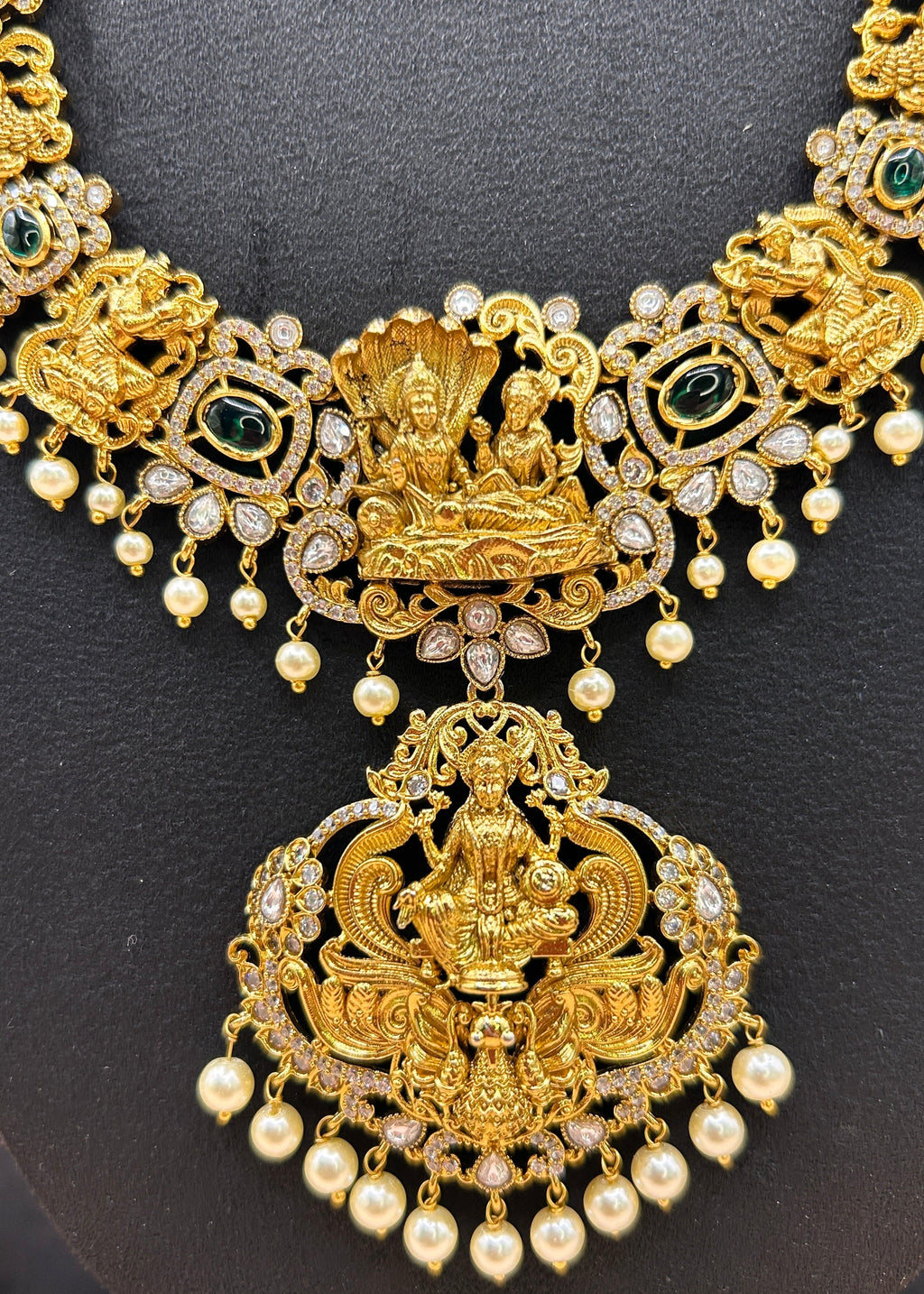 Divine Lakshmi Vishnu Sheshnag bridal Haram NK-007