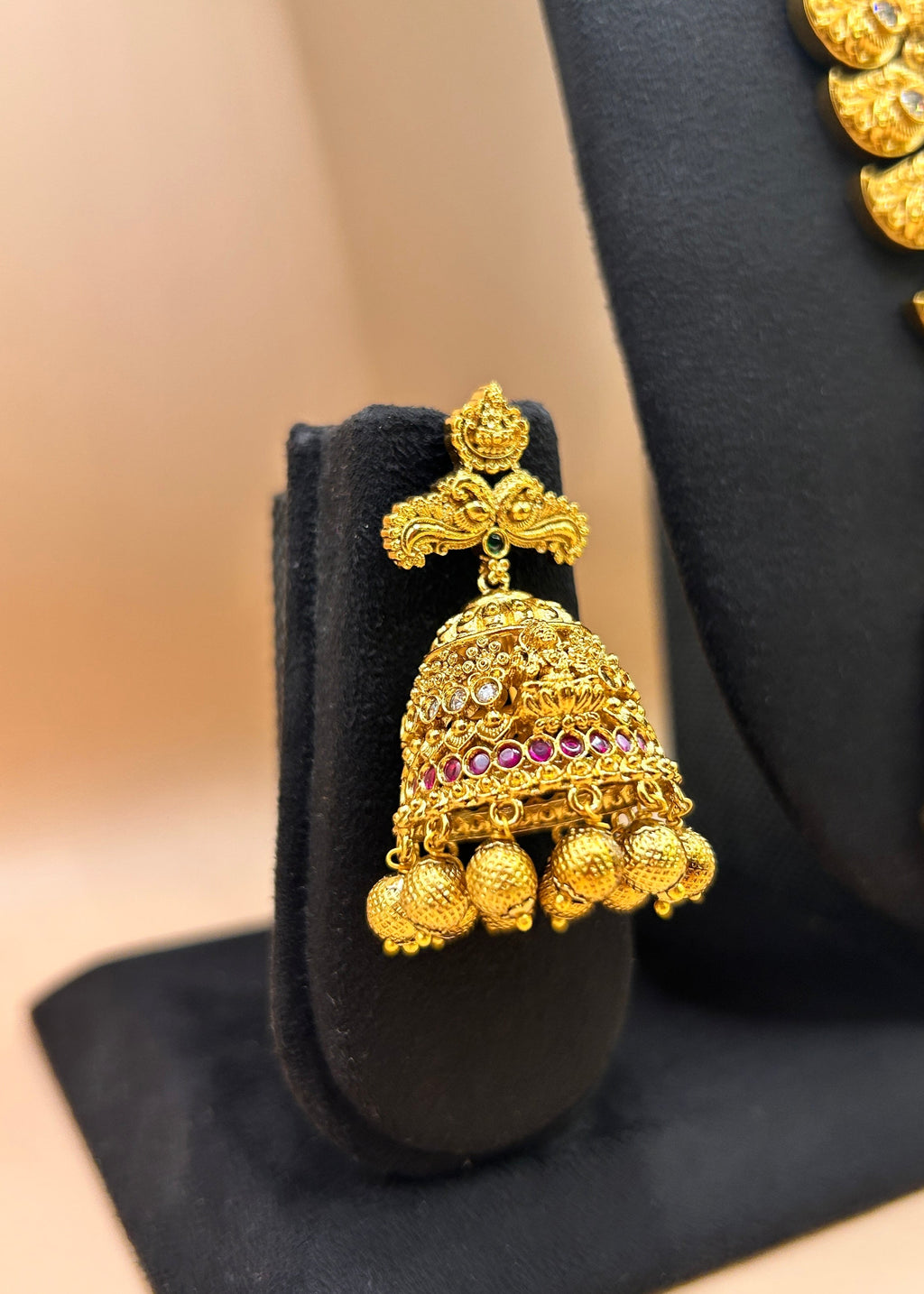 Divine Ganesha pendant long haram NK-006