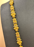 Swinging moon Lakshmi peacock temple bridal Haram NK-002