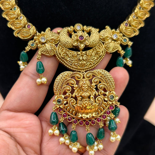 Antique Dual Pendant Temple Set NK-013
