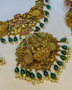 Antique Temple Lakshmi peacock set NK-016