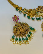 Antique Temple Lakshmi peacock set NK-016