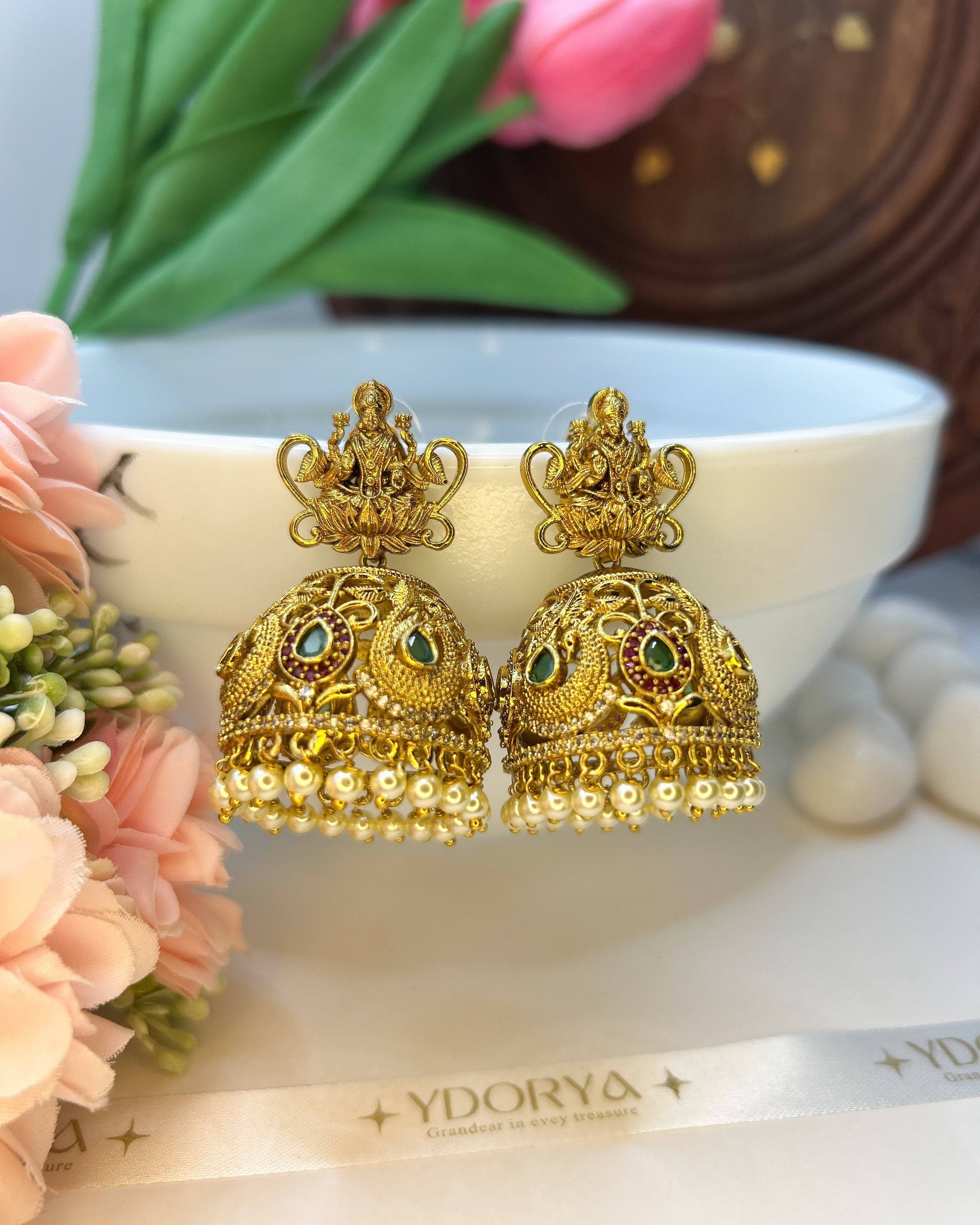 Traditional South Indian Temple Jhumka TR-013