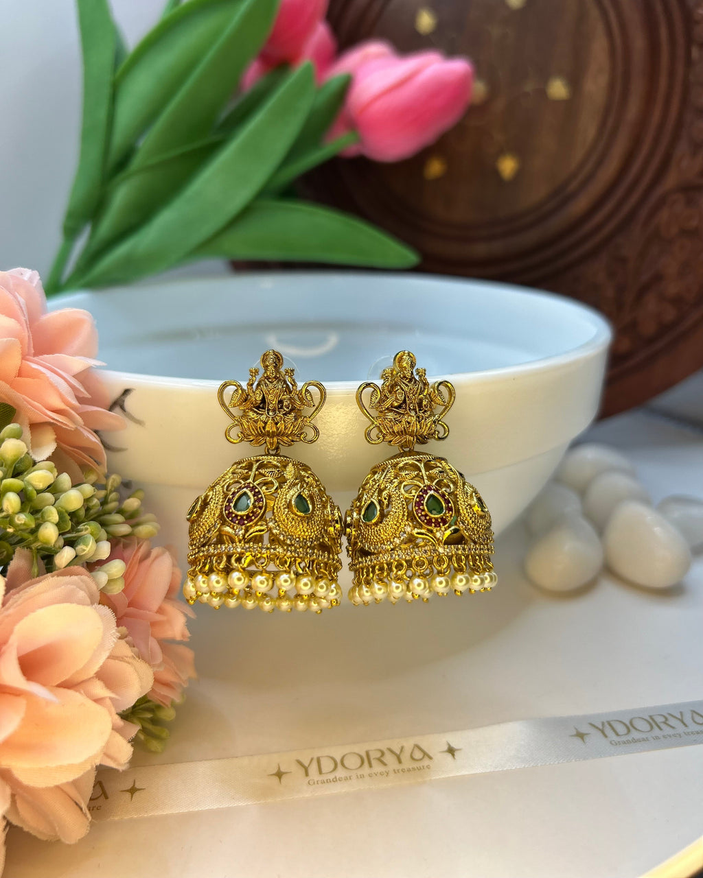 Traditional South Indian Temple Jhumka TR-013