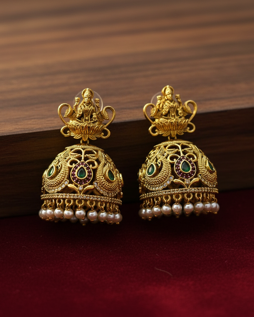 Traditional South Indian Temple Jhumka ER-013