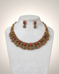 Antique Lakshmi coral Necklace Set NK-020