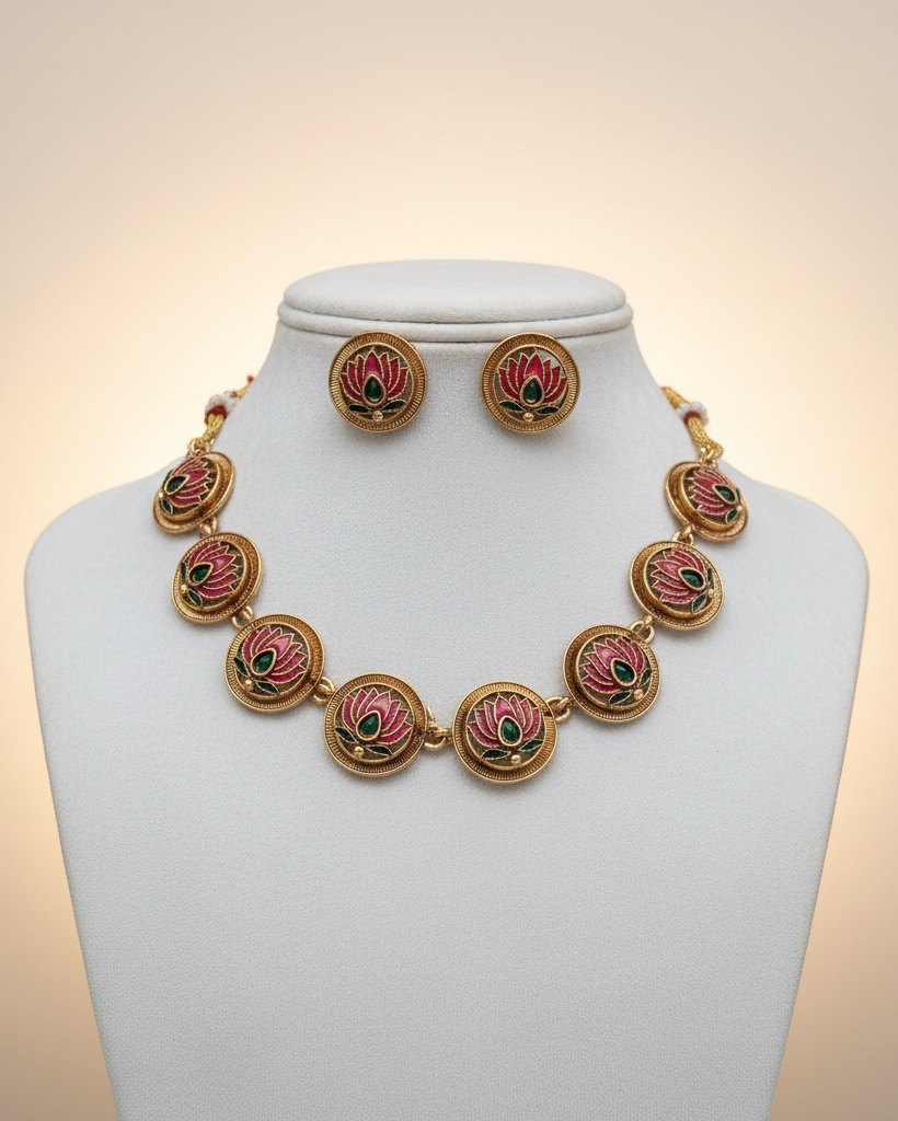 Lotus Necklace Set NK-031