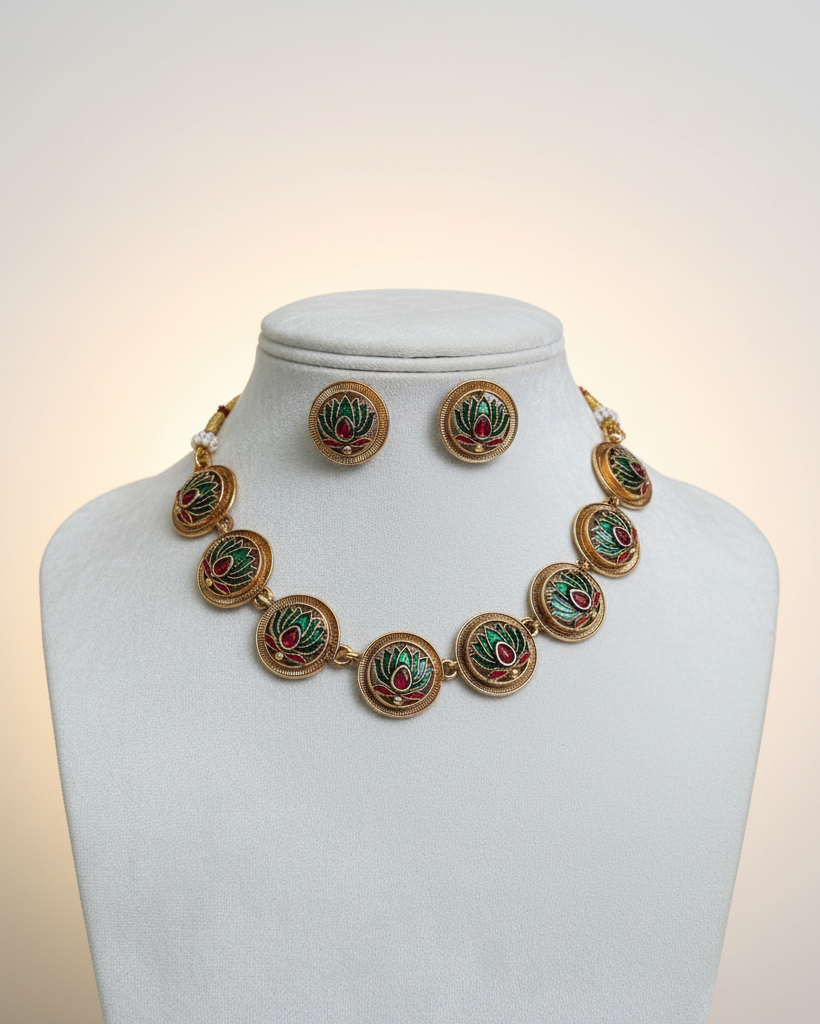 Lotus Necklace Set NK-031