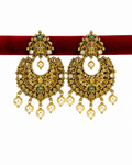 Royal Antique Pearl Chandbalis NK-011
