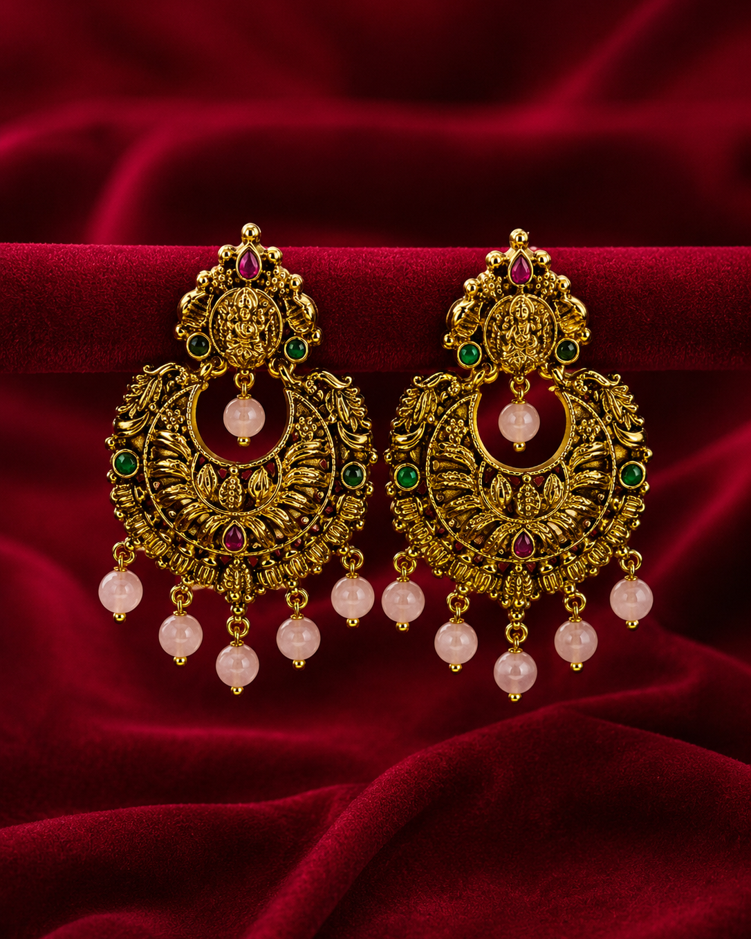 Regal Ruby Pearl Chandbalis NK-012