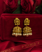Antique Lakshmi Pearl Jhumka Earrings NK-009