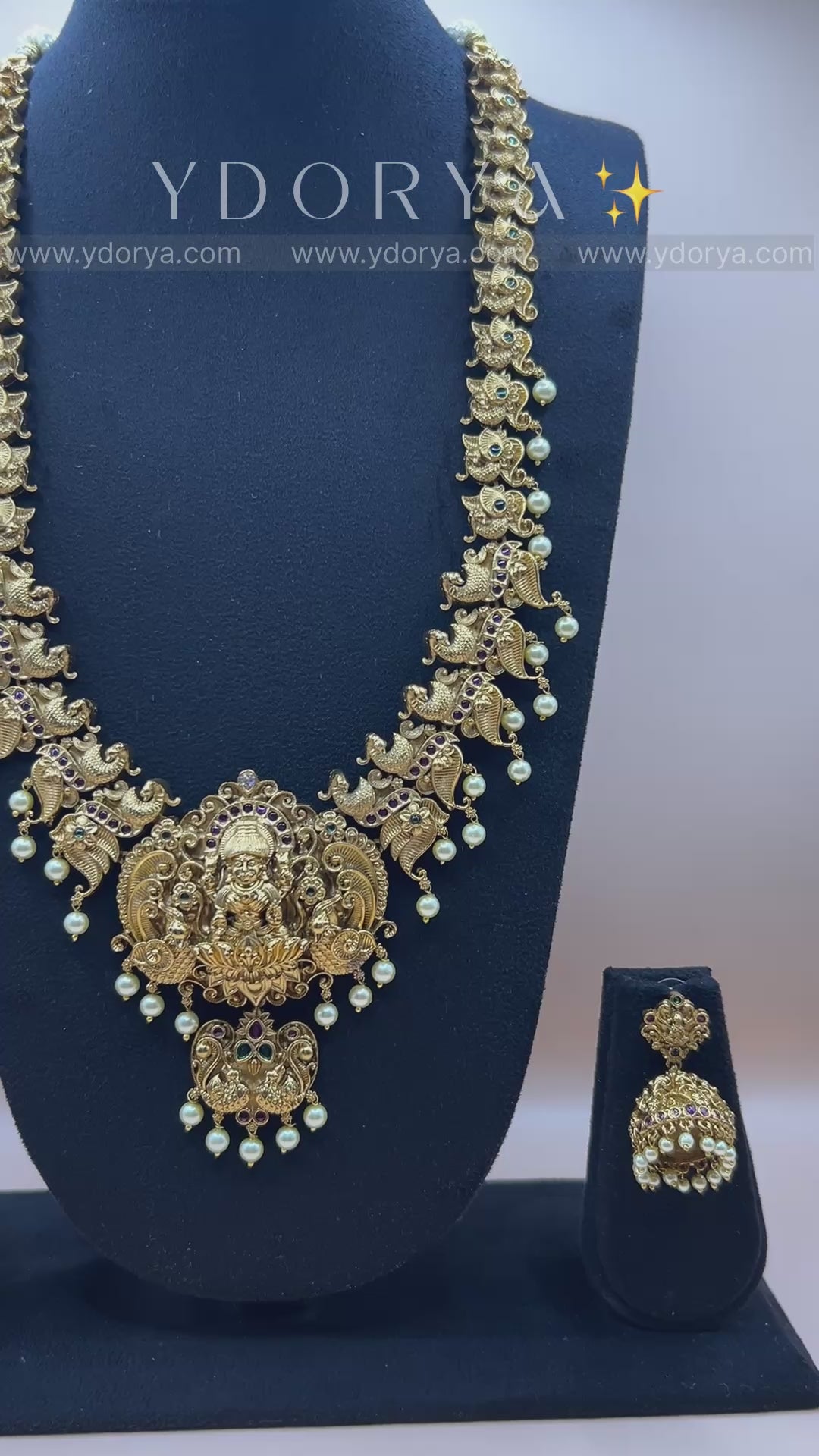 Divine Lakshmi temple jewelry set NK-009