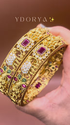 Heritage Lakshmi with stone Bangles BG-011