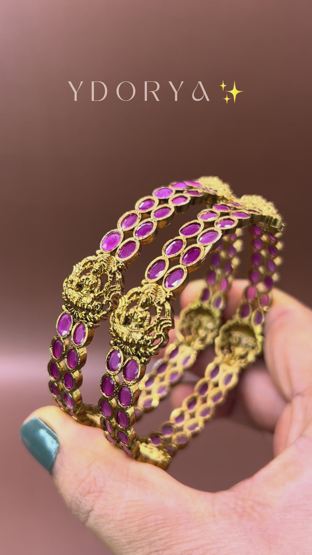 Lakshmi Ruby temple Bangles BG-012